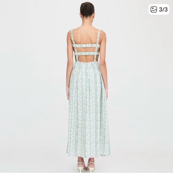 Hill House Home Anita Nap Dress - Green Provence Floral NWT M Green Provence - Picture 3 of 6